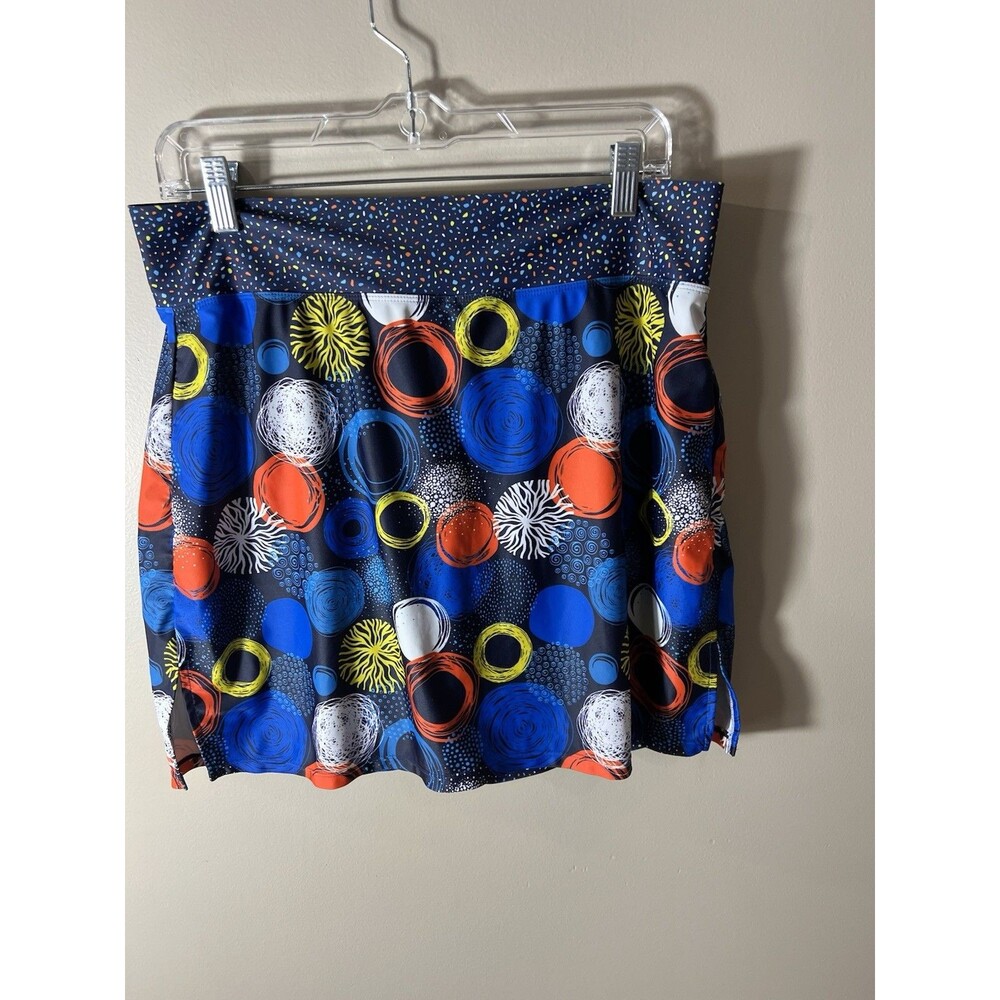 Skort Obsession Womens Large Fireworks  Circles.